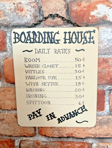9"x7" " Nostalgic Wooden "Boarding House" Plaque...Made in USA...Ships Free! - Picture 7 of 10