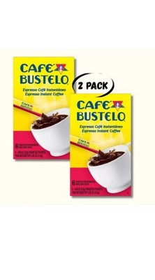 Cafe Bustelo Instant Coffee Single Serve Packets 6 Count (2 Packs) FREE SHIPPING