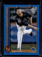 2025 Topps Chrome Kodai Senga Blue Refractor #/150 Mets