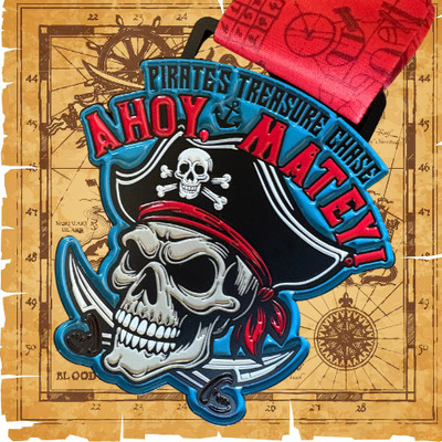 2025 Pirate's Treasure Chase Medal, Choose The Distance 1M 5K 10K 13.1 26.2