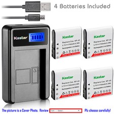 Kastar Battery LCD Charger for Casio NP-40  Casio Exilim Zoom EX-Z1200 Camera