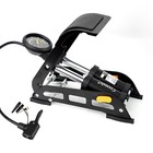 Foot Pump Double Barrel Heavy Duty Inflator For Bike Motorbike Car Van Tyre