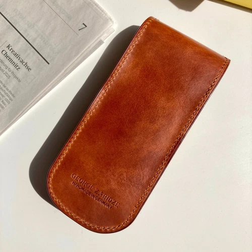 Leder-Stiftetui für Drei Stifte Füllfederhalter Etui für Montblanc Ledermäppchen - Bild 8 von 11