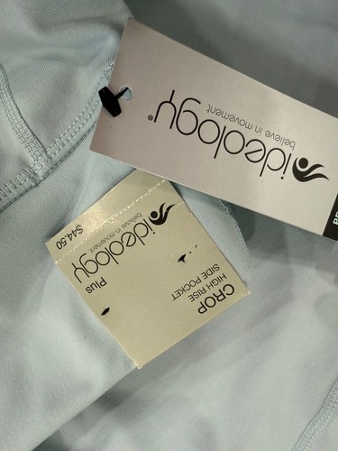 Ideology Womens Plus High-Rise Crop Leggings With Side Pockets 3X Light Blue - Picture 3 of 5