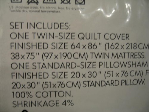 IKEA Twin Minnen Bard Dragons Castles 100% Cotton Quilt Cover w/ Pillow Sham NEW - Picture 7 of 10