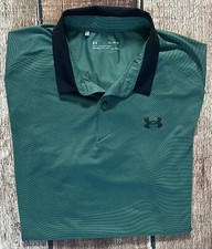 UNDER ARMOUR HEATGEAR POLO SHIRT GREEN MENS SIZE XL EXCELLENT CONDITION