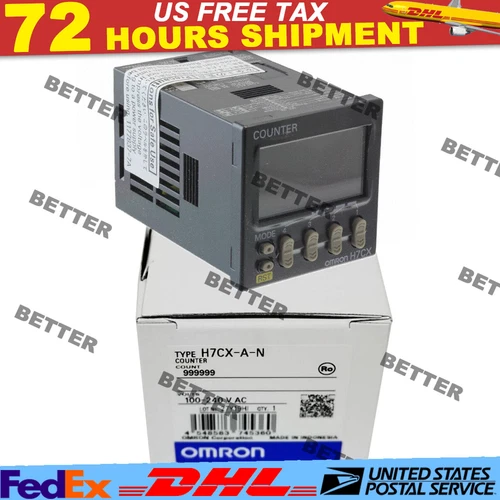 One Omron H7CX-A-N Replace H7CXAN Digital Counter New In Box US Free TAX