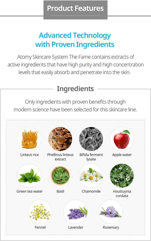 ATOMY - Sistema de Cuidado de la Piel The Fame Essence 50 ml (NUEVO) Foto 4 de 4