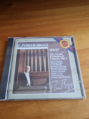 power biggs - bach preludes fugues - barock - originalverpackt.