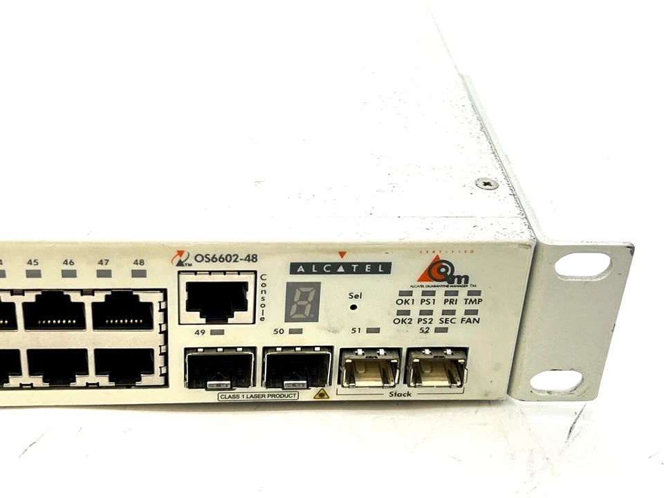 OS6602-48 ALCATEL-LUCENT OMNISWITCH 6602 48-PORT 10/100 RJ45 + 2x SFP PORTS - Image 2 of 4