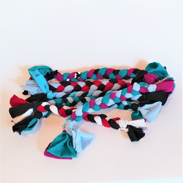Upcycled Tug of War Dog Toy, Braided, Homemade eBay