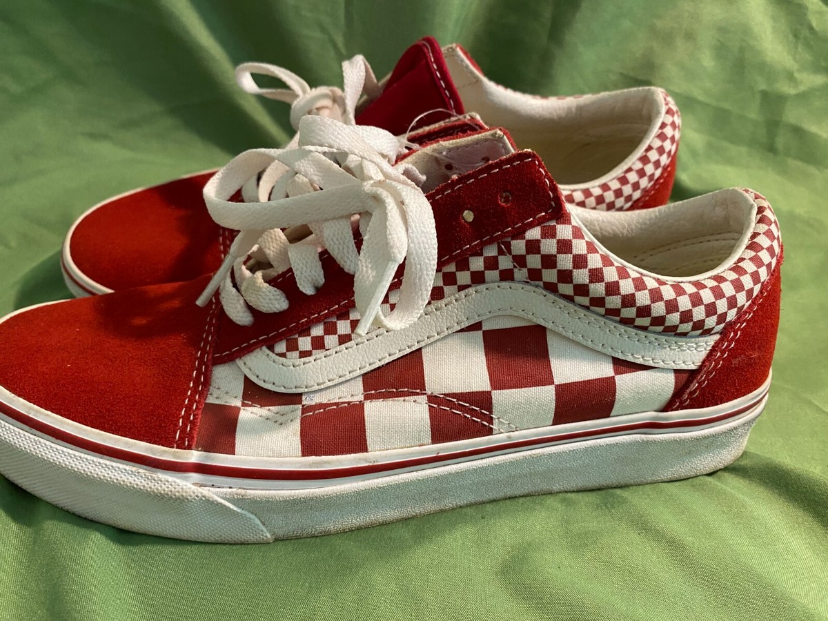 Vans Red Checkered Shoes Men display picture 2