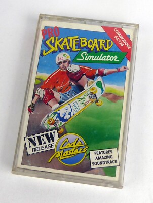 Commodore 64 C64 Spiel -- PRO SKATEBOARD SIMUILATOR  (Codemasters) -- Tape