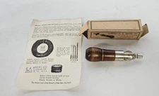 Myers Famous Lock Stitch Leather Sewing Awl C. A. Meyers Co w/ Box Instructions