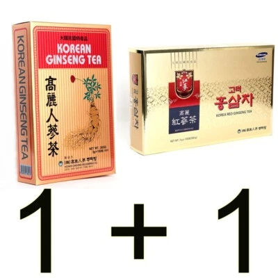 [Express] 1+1 Korean Red Ginseng Tea 3g x 100bags+Korean Ginseng Tea 3g x 100bag - Image 1 of 4