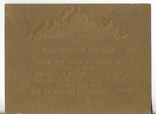 Carte de Noël vintage ART DECO 4x3 carte dorée scène de chalet avec bougie - Photo 2/2