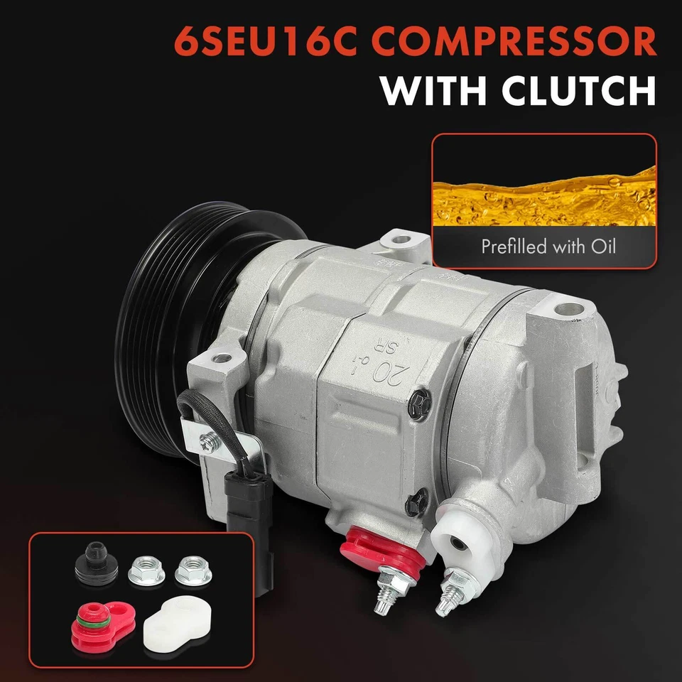 Nuevo compresor de aire acondicionado con embrague para Dodge Avenger 2008 Chrysler Sebring 07-08 Foto 3 de 4