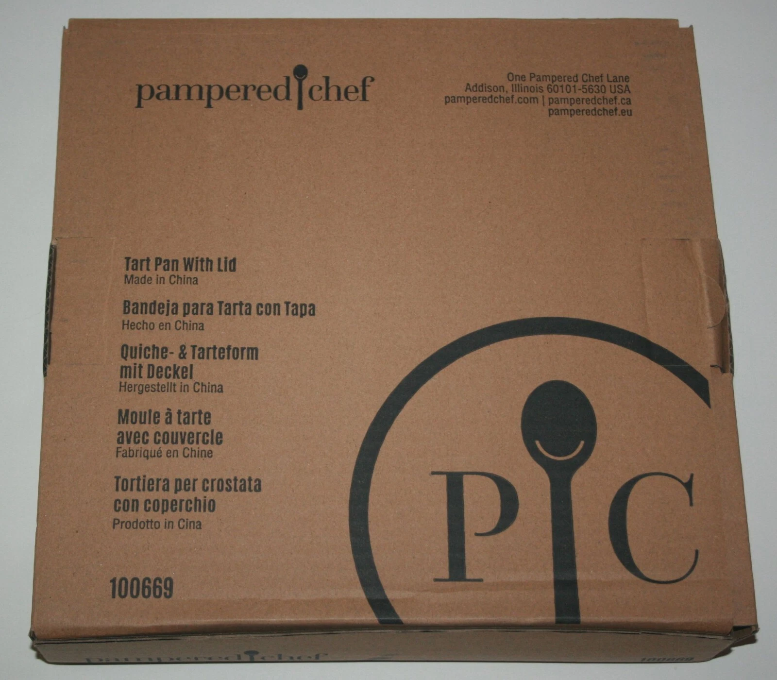 New Pampered Chef Tart Pan With Lid Tart Pan With Lid 100669 9" Round