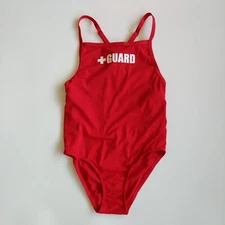 New Blarix Guard Swimsuit Women's Size 34 Lifeguard 1 Piece Swimsuit Racerback