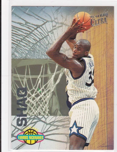 SHAQUILLE O'NEAL Magic Lakers 1993 Fleer Ultra FAMOUS NICKNAMES Basketball SHAQ!