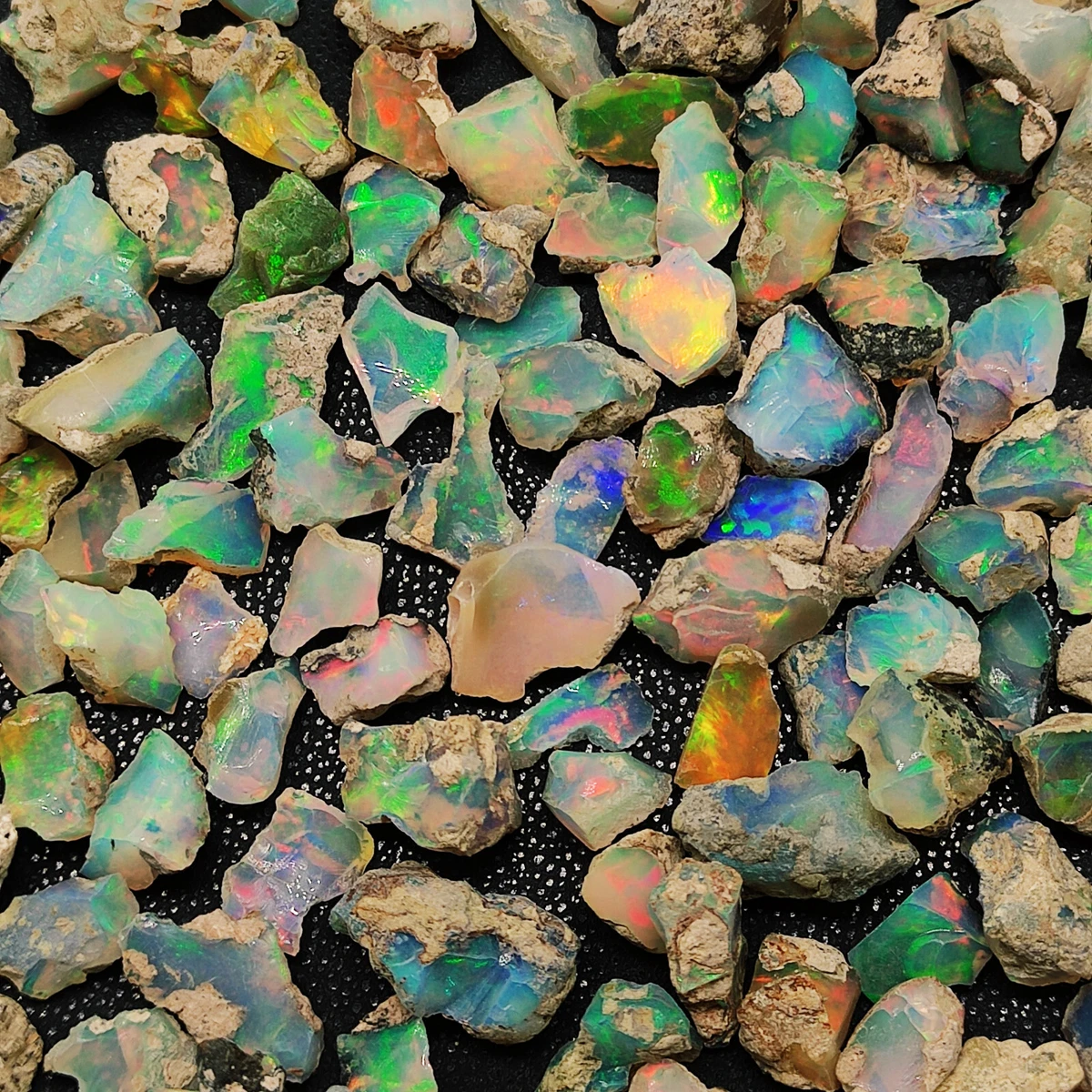 Natural Fire Opal Rough Opal Raw Rough Ethiopian Opal Gemstone For Jewelry GV35