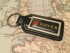ROVER Quality Black Real Leather Keyring Oblong 200 400 1