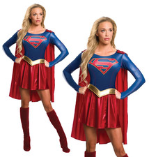 Supergirl TV Series Ladies Costume Superhero World Book Day Fancy Dress