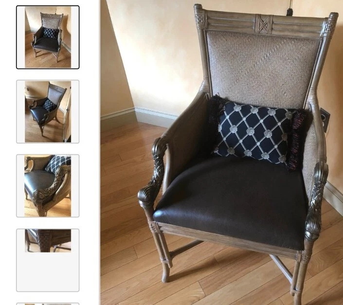 Hooker Furniture Bamboo/ Aluminum Chair..OR Hollywood Regency Maison Jansen  - Image 4 of 4