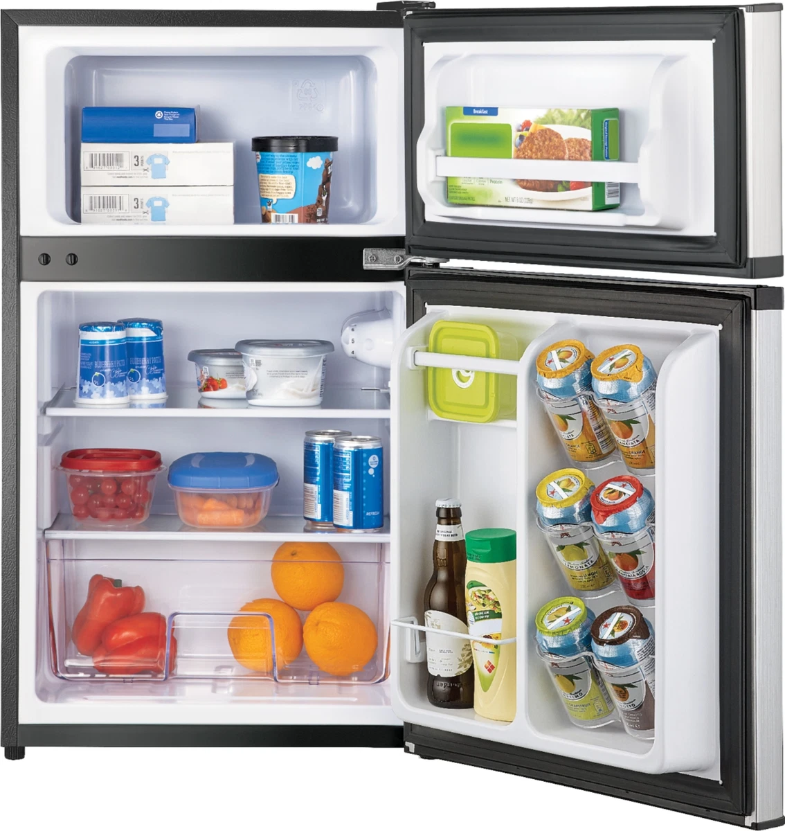 Mini fridge with top freezer deals