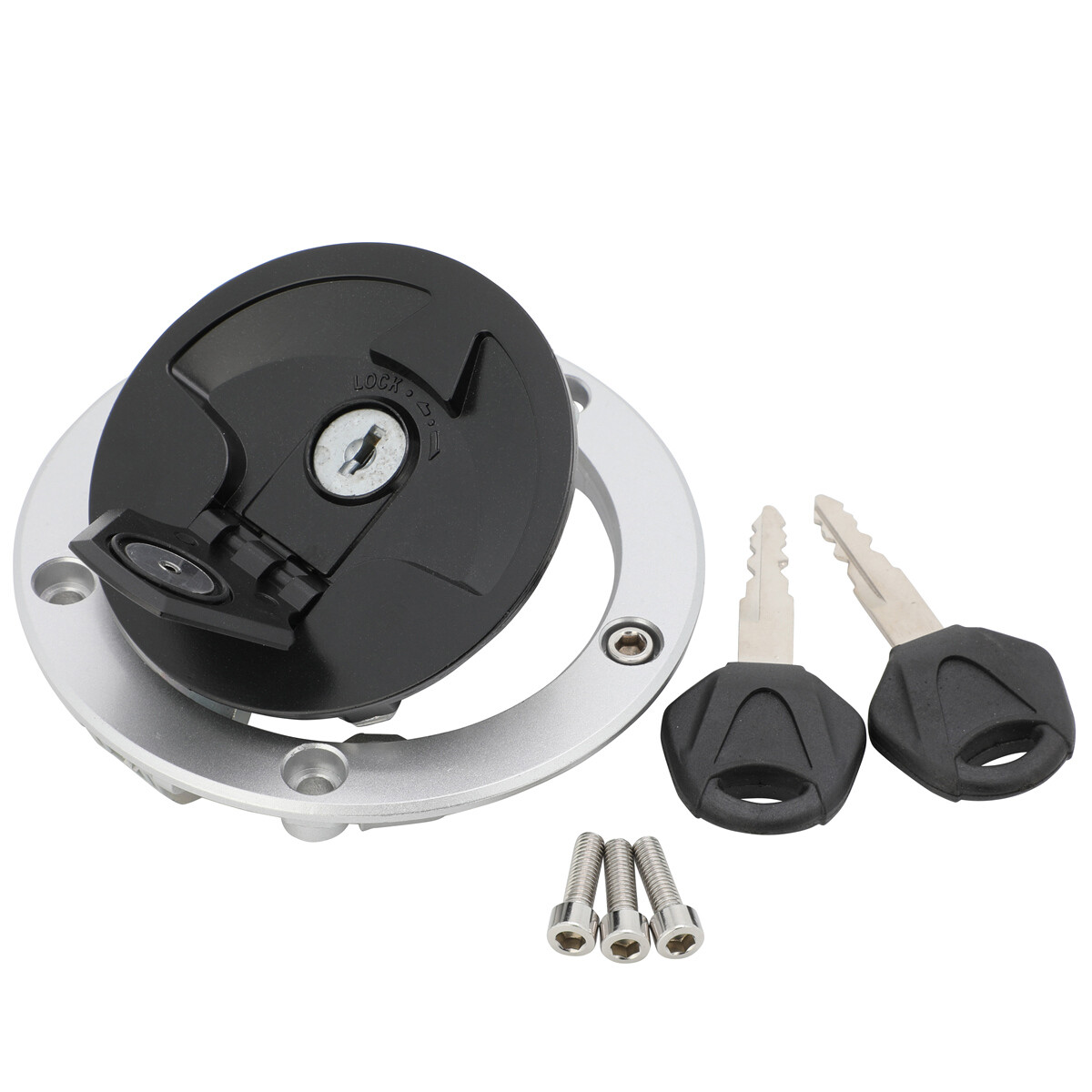 Fuel Gas Tank Cap Cover Lock w/Keys For Kawasaki Ninja ZX