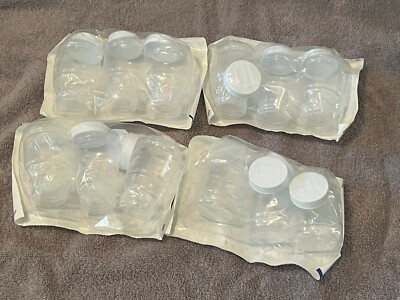 Lot of 12 Abbott Plastic Baby Breast Milk Storage Bottles 3-4 Oz