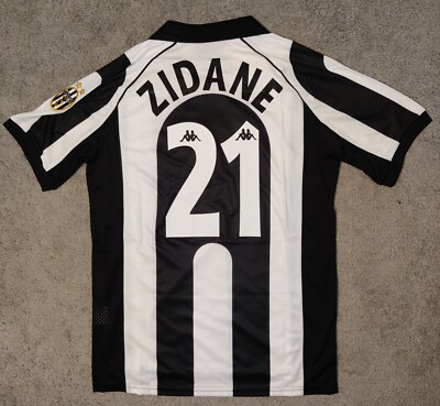 Juventus 1997/98 Zinadine Zidane Kappa Home Soccer Football Juventus 1997/98 Zinadine Zidane Kappa Home Soccer Football