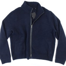 ATM ANTHONY THOMAS MELILLO 2XL WOOL BLEND THICK FULL ZIP HEAVYWEIGHT SWEATER NEW