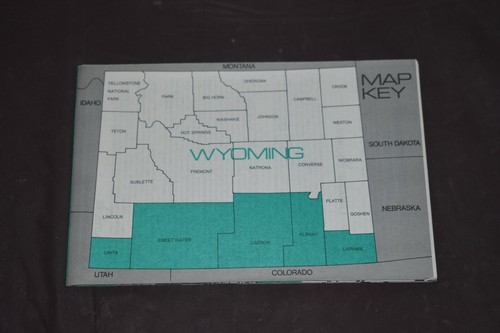Lot De 4 ~ Self Guided Tour Pour Wyoming Central / Du Nord Sud / Ouest - Picture 5 of 11
