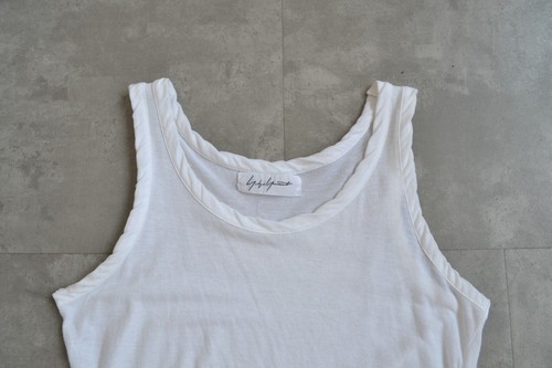 Vintage YOHJI YAMAMOTO Sleeveless Tank Top Shirt White Asymmetrical Japan - Picture 5 of 15