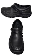 MERRELL Q FORM CLOGS SHOES WOMENS BLACK LEATHER UPPER SIZE 6