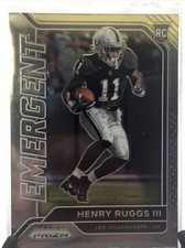 2020 Panini Prizm Henry Ruggs III Rookie Emergent Insert #11 RC Raiders