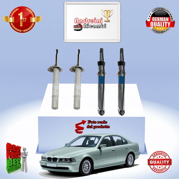 Set 4 StoßDäMpfer Vorderseite + Heck Bmw Serie 5 E39 528 I 142KW Von 1999-> 00-image