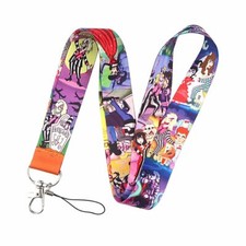 Beetlejuice And Lydia Cartoon Character Themed Multicolor ID Holder Lanyard