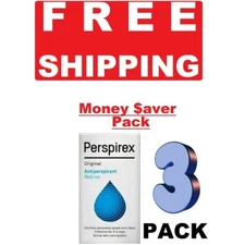 3 pack - Perspirex Original Antiperspirant Rollon 20ml
