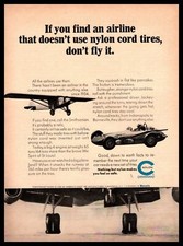 1964 Chemstrand Nylon Tires Spirit Of St. Louis Plane Vintage Monsanto Print Ad