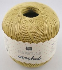50g Rico Essentials Crochet Filethäkelgarn Baumwolle zum Häkeln GP 59,80€/1kg