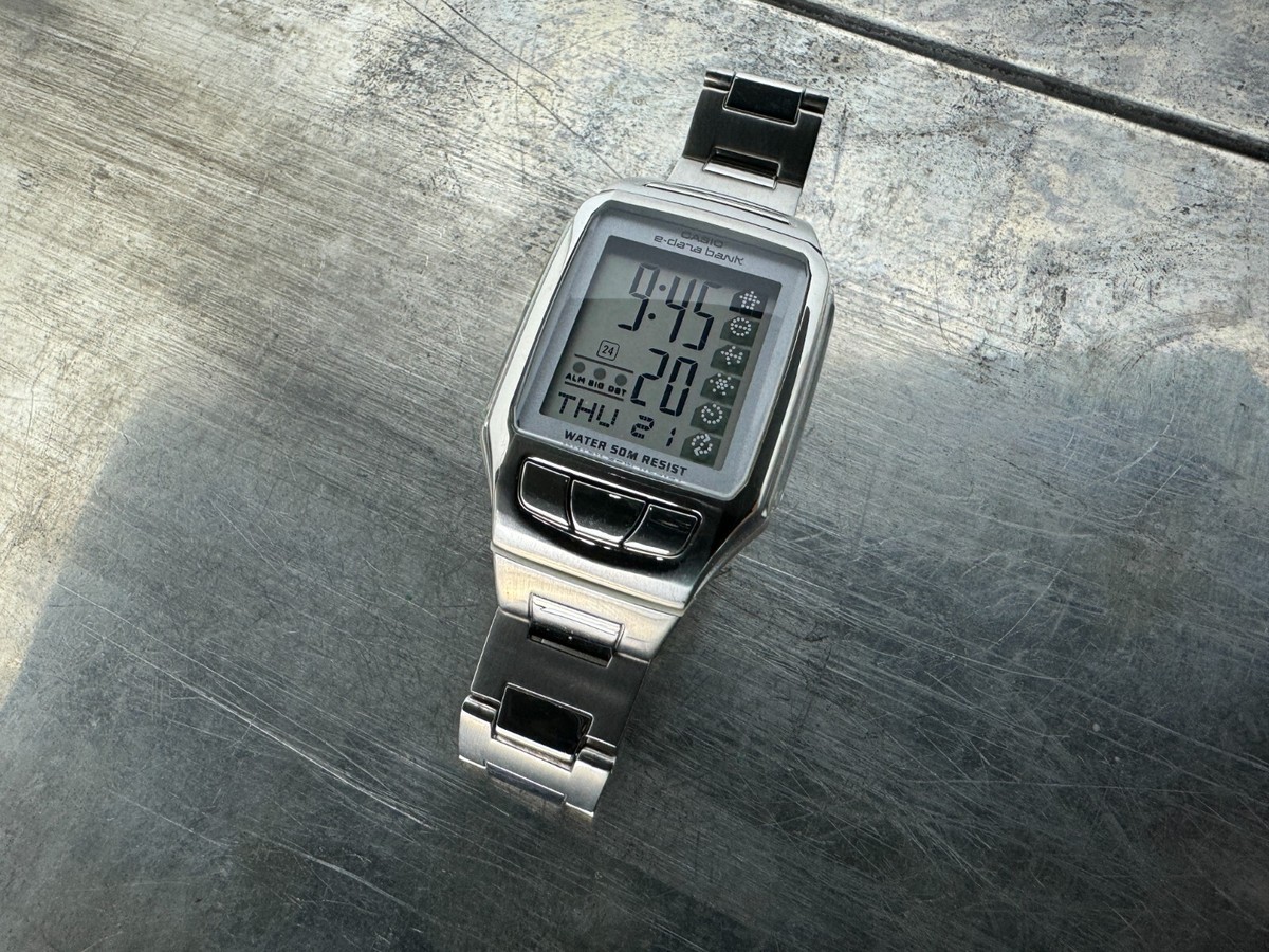 時計 90s casio data bank 120 UNUSED ULTRA Rare Casio Db-57w Retro Collectibles Watch