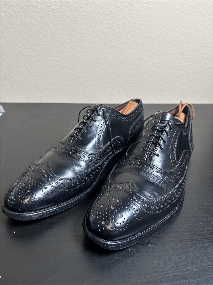 Allen Edmonds Shoes McAllister Wingtip Oxford 9 B Black Derby