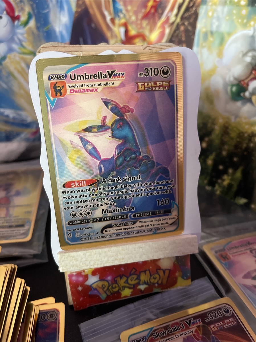ブラスター・ダーク　プロモ　サイン Umbrella Vmax Hp310 3d prism pokemon 🔥FAN ART🔥A Dark