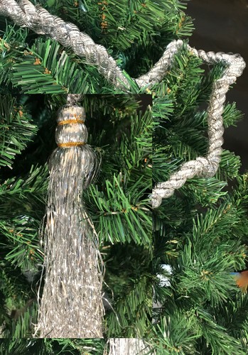 6m Silver Christmas Rope Tinsel Garland Decoration & Tree Decor (3x2m) - Picture 3 of 7