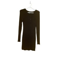 Forever 21 Black fitted button dress