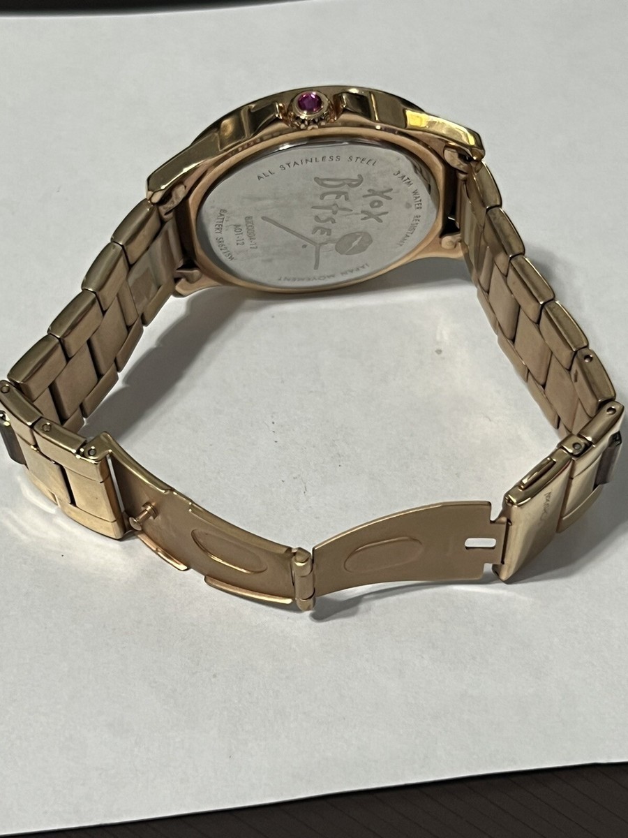 Betsey Johnson Watch Rose Gold Swarovski Crystals 30mWater  display picture 2