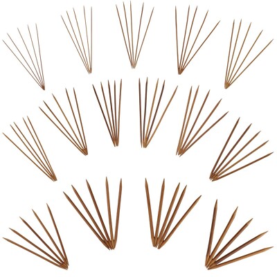 JubileeYarn 9'' Double Point Bamboo Knitting Needle Set | 15 Sizes | 5 Needles/Sz