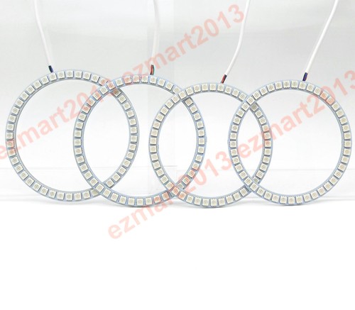 RGB halo rings for Chevrolet Impala 5.75 inch headlight 1958-1976 LED APP BT DRL - Picture 32 of 36